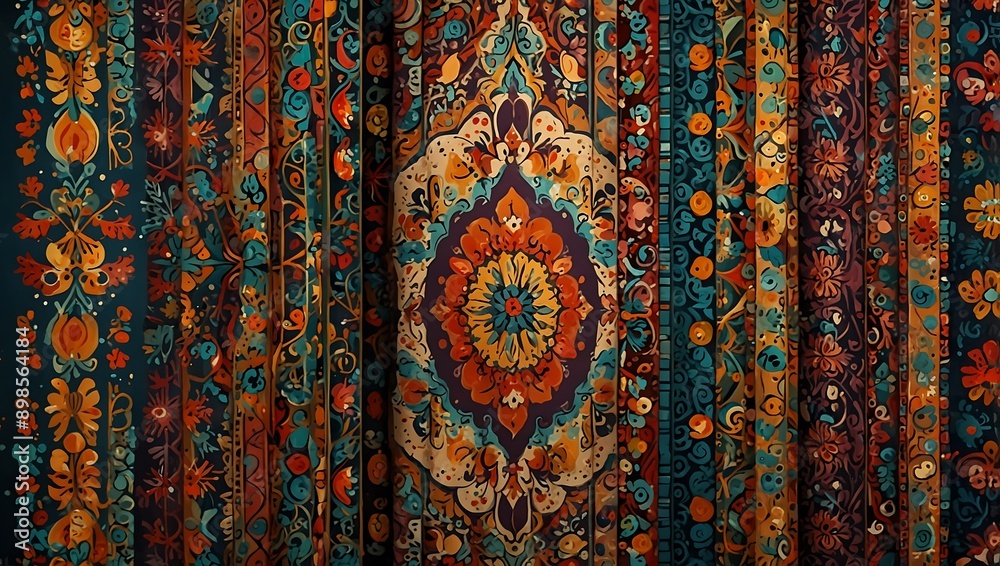 Bohemian patterns with eclectic and vibrant designs Bohemian patterns with eclectic and vibrant designs