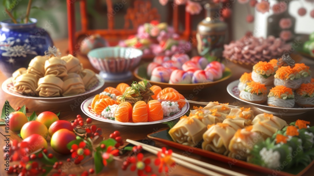 3d delicious food for tet vietnamese new year celebration 3d delicious food for tet vietnamese new year celebration