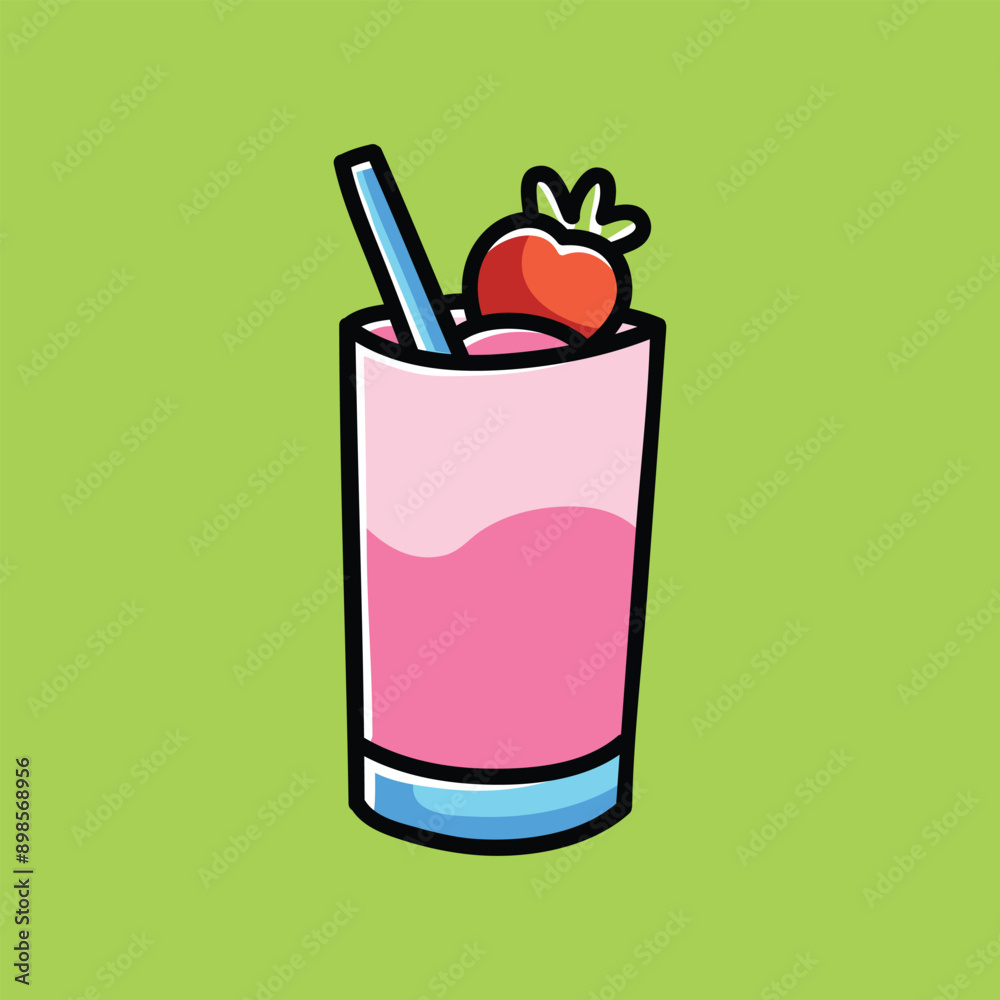 Strawberry Milkshake Vector Cartoon Illustration. Milkshake Icon Concept Isolated Premium Vector. Flat Cartoon Concept. Doodle Cartoon Illustration Style. Suitable for Any Project Strawberry Milkshake Vector Cartoon Illustration. Milkshake Icon Concept Isolated Premium Vector. Flat Cartoon Concept. Doodle Cartoon Illustration Style. Suitable for Any Project
