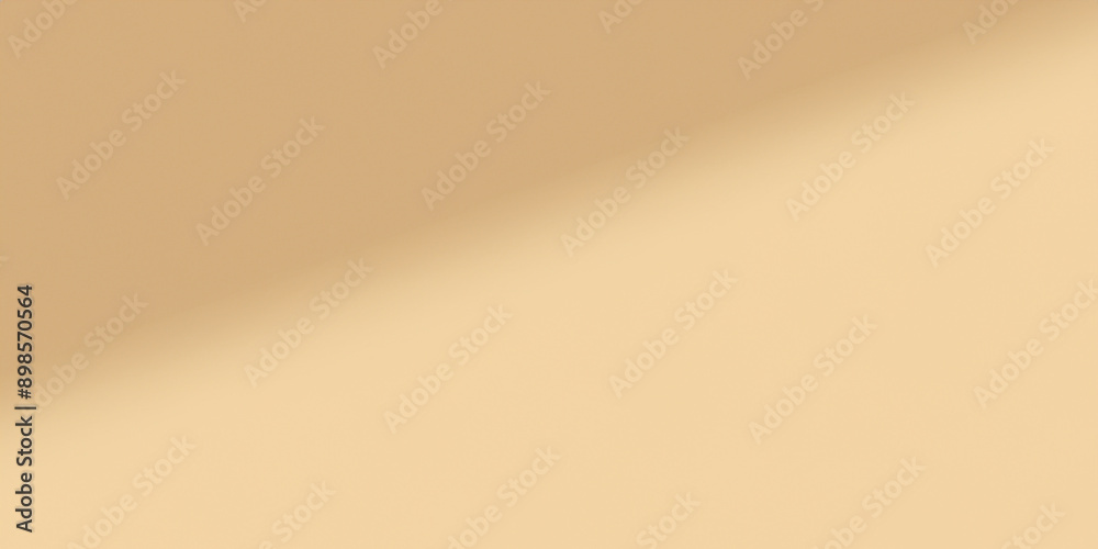 Light beige background for product presentation with a light and shadows pattern on it