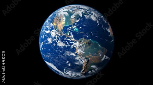 planet earth seen from space generative ai