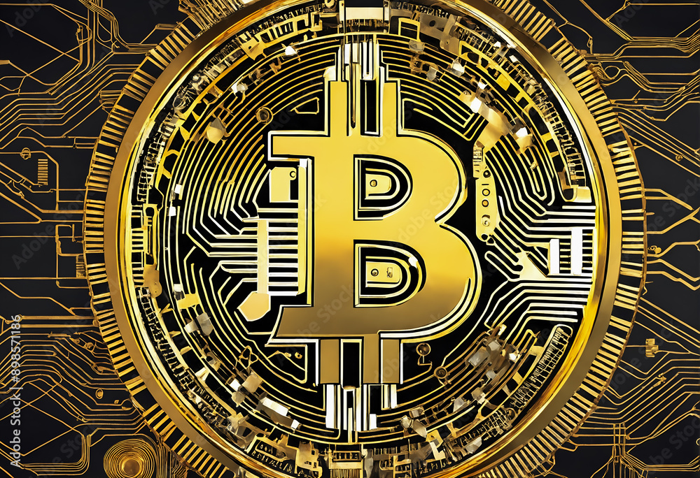 Bitcoin. Symbol of crypto currency. Bitcoin. Symbol of crypto currency.