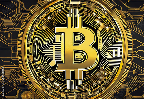 Bitcoin. Symbol of crypto currency. © anetlanda
