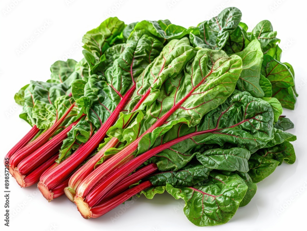 Vibrant Hyper-Realistic 8K Image of Swiss Chard, Isolated on Transparent Background for Design and Culinary Concepts Vibrant Hyper-Realistic 8K Image of Swiss Chard, Isolated on Transparent Background for Design and Culinary Concepts