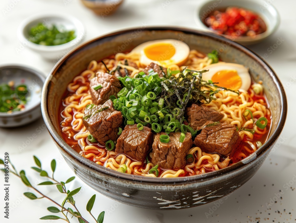 Crisp and Detailed Hyper-realistic 8K Bowl of Ramen on Transparent Background Crisp and Detailed Hyper-realistic 8K Bowl of Ramen on Transparent Background