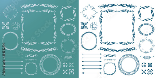 夏を感じるアンティークフレーム