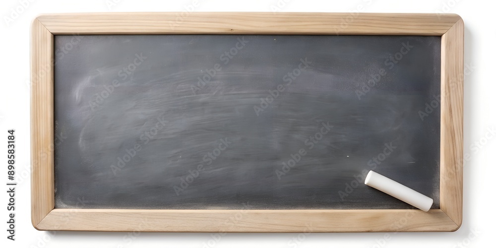 white slate chak on white background with copy space AI Generative white slate chak on white background with copy space AI Generative