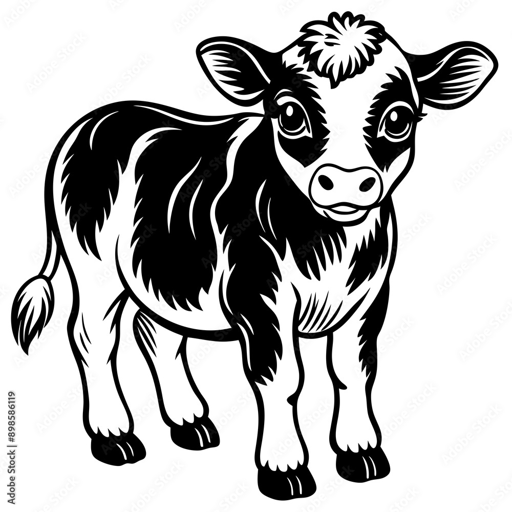 Fototapeta premium baby cow Vector