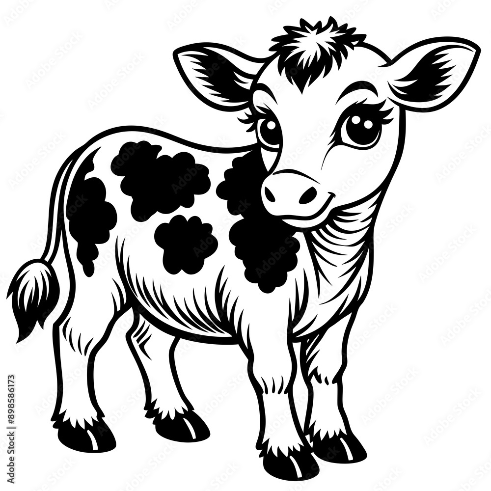 Fototapeta premium baby cow Vector