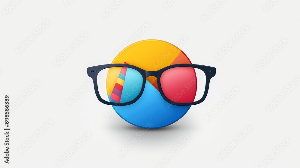 Pie Chart Wearing Glasses Pie Chart Wearing Glasses