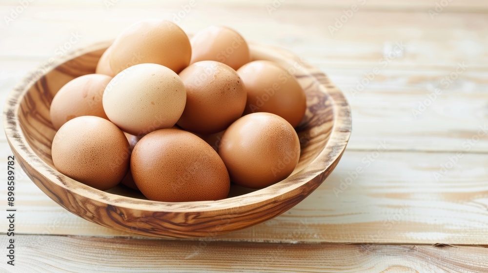 Brown eggs in carton on white background Brown eggs in carton on white background