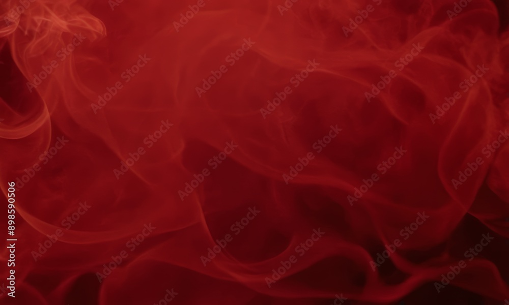 Obraz premium close-up of a red smoke or fog, with a blurred background.