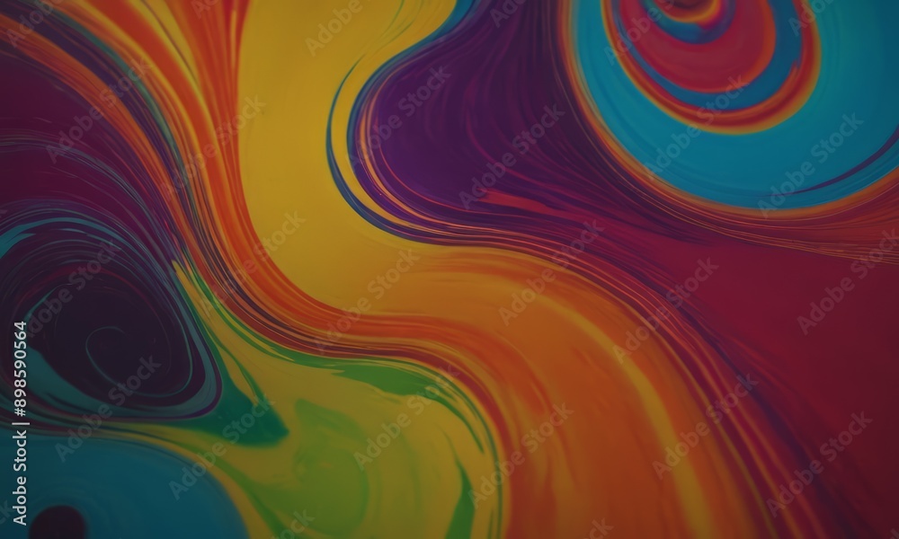 colorful abstract painting featuring swirling patterns of various colors. colorful abstract painting featuring swirling patterns of various colors.
