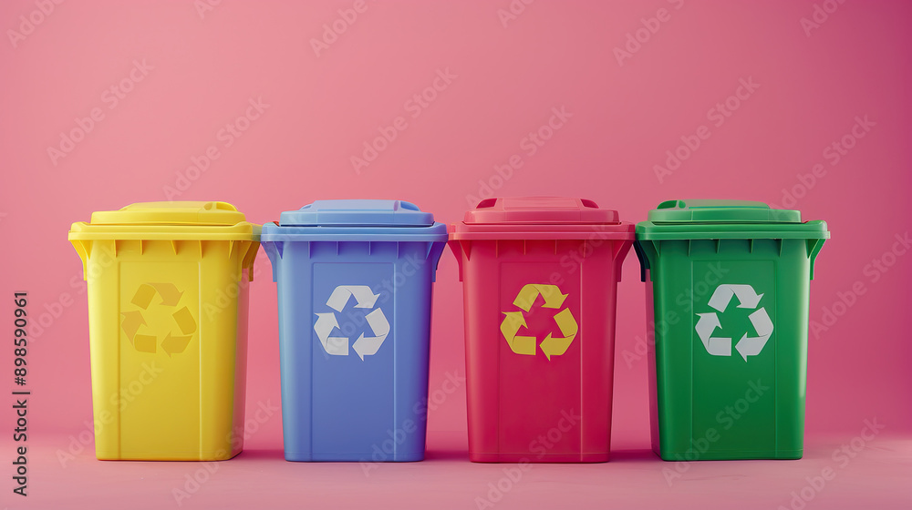 Recycle bin. reduce reuse in zero waste concept Recycle bin. reduce reuse in zero waste concept