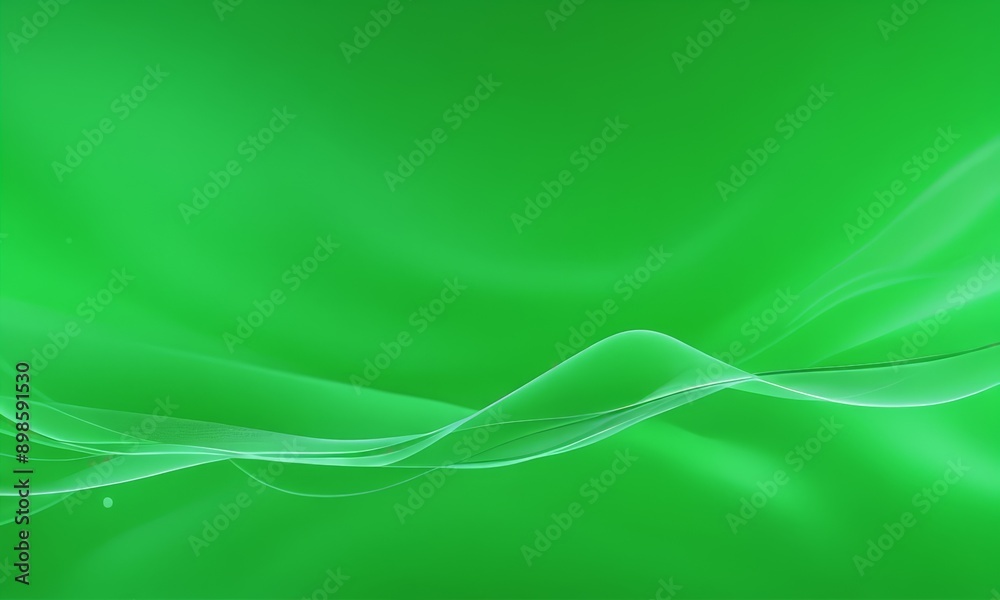 digital illustration of a green background with a wavy, abstract design.