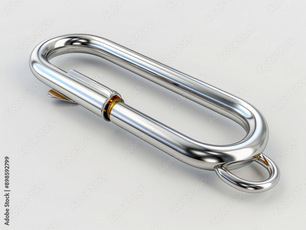 Shiny Silver Paperclip on Transparent Background for Office Supplies and Organization Concepts Shiny Silver Paperclip on Transparent Background for Office Supplies and Organization Concepts
