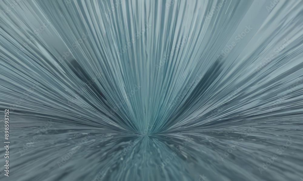 Obraz premium close-up of a blue-green abstract pattern with radiating lines and shapes.