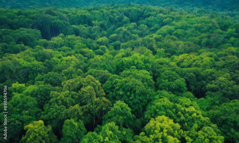 Aerial view of a dense forest Aerial view of a dense forest