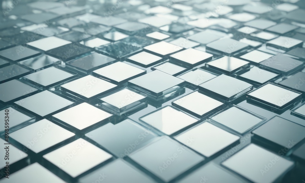 close-up of a pattern of white squares arranged in a grid-like fashion. close-up of a pattern of white squares arranged in a grid-like fashion.