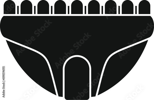 Black icon of a modern electric cloth shaver removing lint and pills from fabric