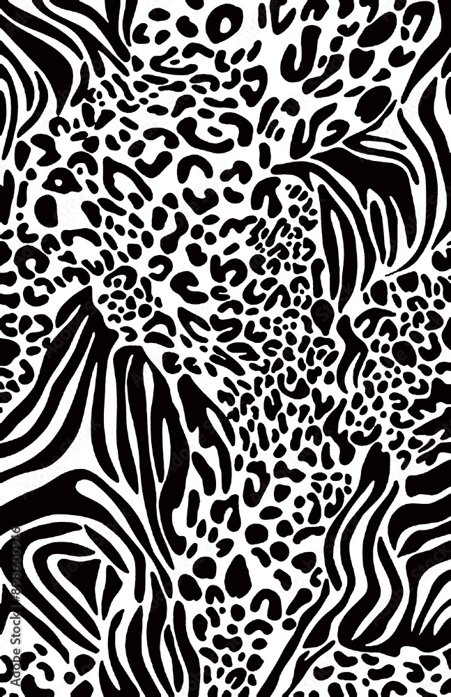 BACKGROUND BLACK AND WHITE ANIMAL SKIN TEXTURE BACKGROUND BLACK AND WHITE ANIMAL SKIN TEXTURE