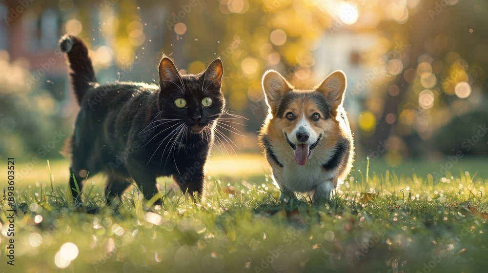 The Cat and the Corgi