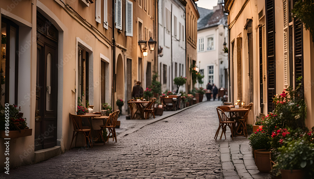Obraz premium street in the old town