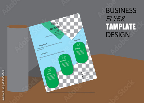 This is a professional Creative Business Flyer Template. Meticulously designed, it blends artistic ingenuity with strategic layout, ensuring a captivating promotional tool. Versatile 
