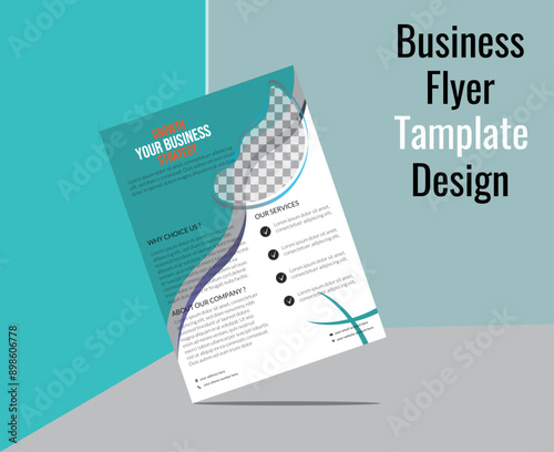 This is a Creative suitable Business Flyer Template. Meticulously designed, it blends artistic ingenuity with strategic layout, ensuring a captivating promotional tool. Versatile 