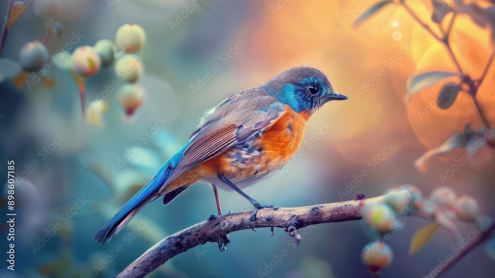 A beautiful bird sitting on a branch A beautiful bird sitting on a branch