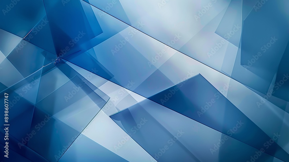 Modern geometric design with blue abstract background and technological elements overlaying Modern geometric design with blue abstract background and technological elements overlaying
