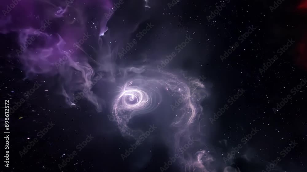 Mystical Cosmic Vortex: Captivating Nebula with Electric Streams Mystical Cosmic Vortex: Captivating Nebula with Electric Streams