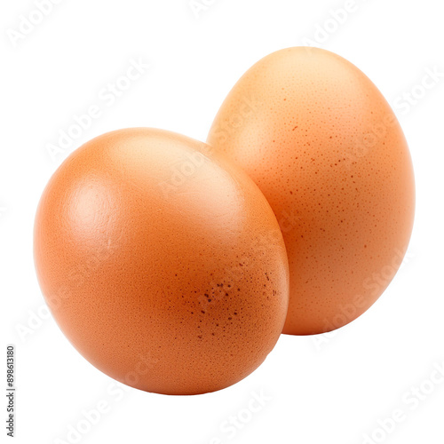 Two eggs. PNG element isolated on transparent background.