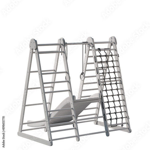 play structure, Childers paying tings, outdoor gym, play area, , no background, different design, png, white background, isolated, abstract, 3d model. photo