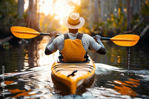 Adventure Awaits Students Enjoy a Memorable Kayaking Trip on Serene Waters Embracing Nature and Teamwork in a Scenic School Outing