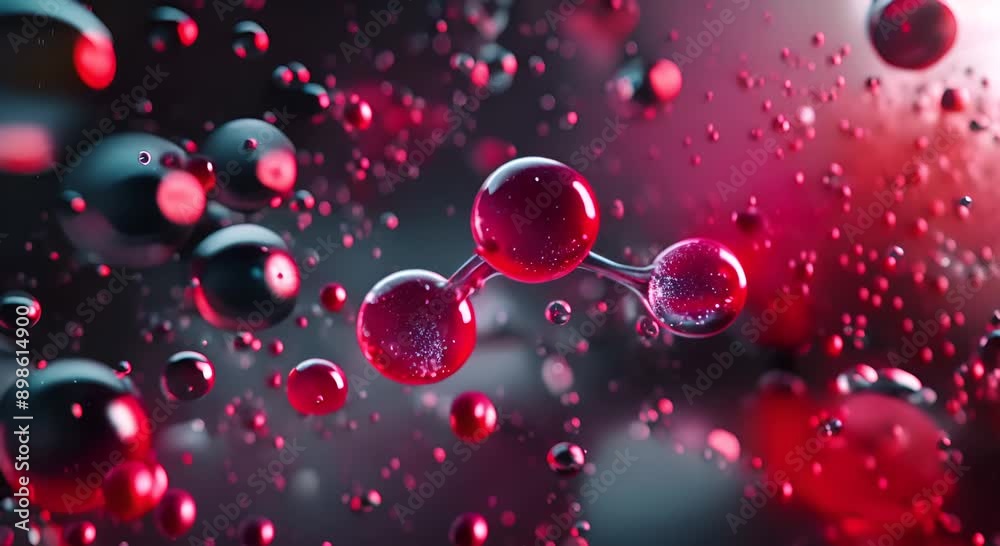 A close up of a red and blue liquid with a lot of bubbles. The bubbles are in different sizes and are scattered throughout the liquid. The image has a dreamy, ethereal quality to it A close up of a red and blue liquid with a lot of bubbles. The bubbles are in different sizes and are scattered throughout the liquid. The image has a dreamy, ethereal quality to it