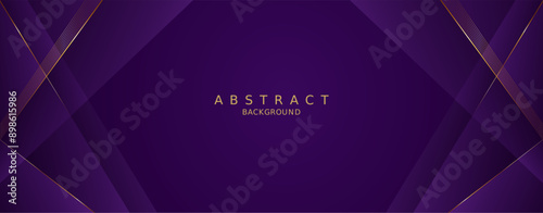 luxury premium purple background and gold line