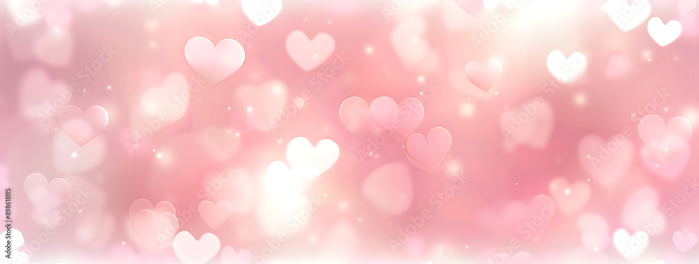 soft pink background with white hearts, pastel colors, valentine's day theme soft pink background with white hearts, pastel colors, valentine's day theme