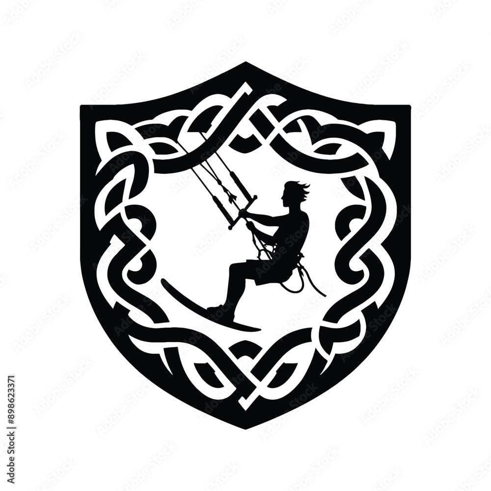 Fototapeta premium Kitesurfing, Wakeboarding