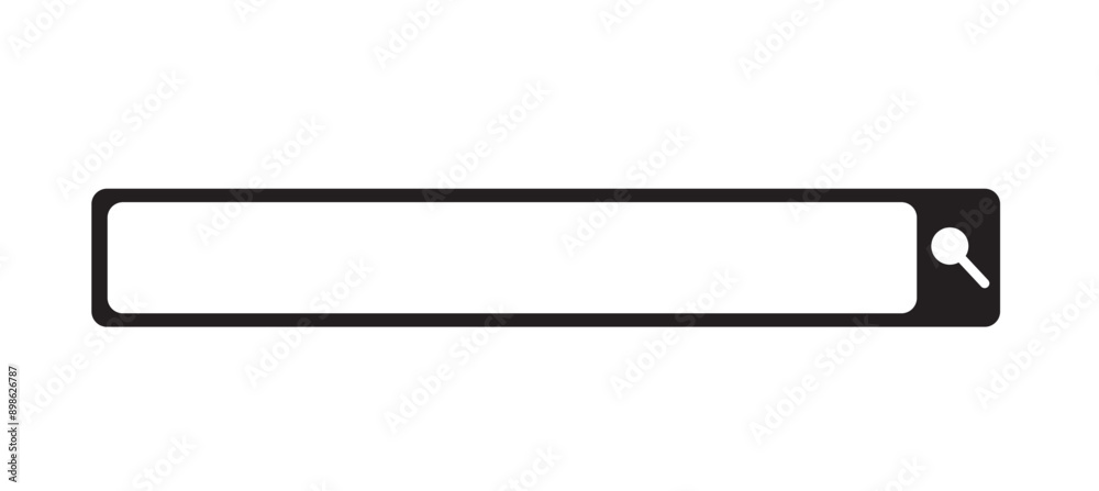 Search bar, search boxes with shadow on transparent background - stock vector. Search bar, search boxes with shadow on transparent background - stock vector.