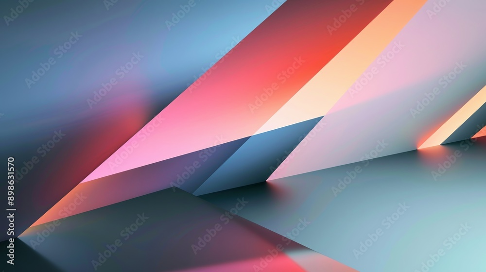 Abstract background with intersecting geometric shapes, evoking a feeling of depth and movement Abstract background with intersecting geometric shapes, evoking a feeling of depth and movement