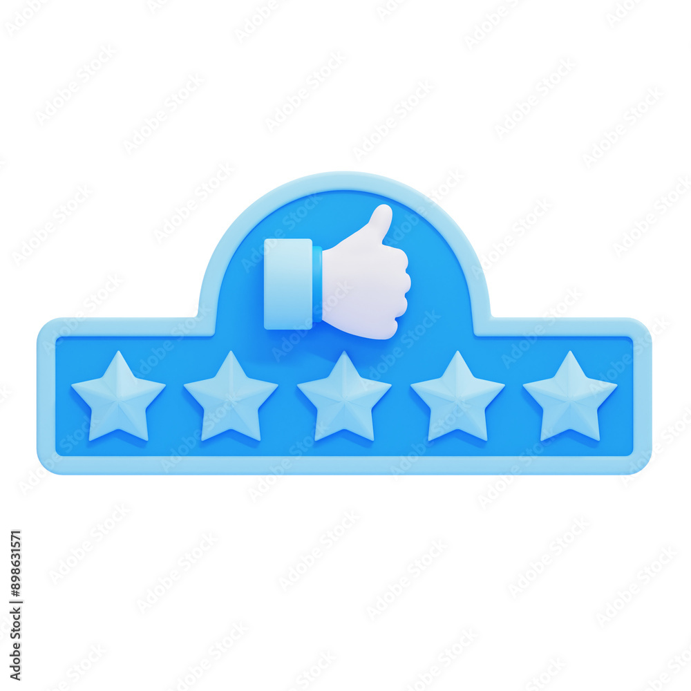 PNG 3D Rating icon isolated on a white background PNG 3D Rating icon isolated on a white background