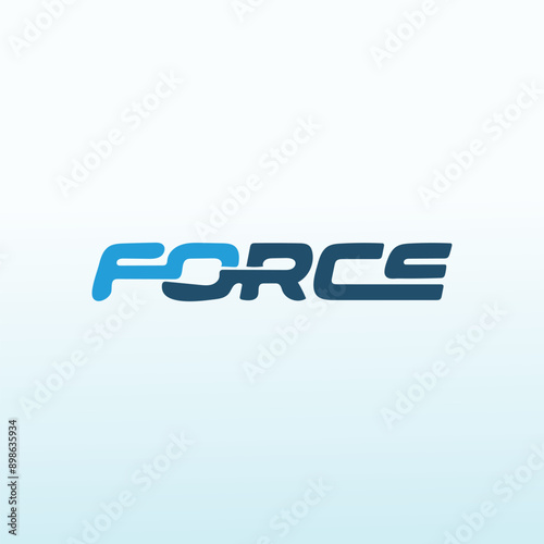 Letter Marks force vector logo design