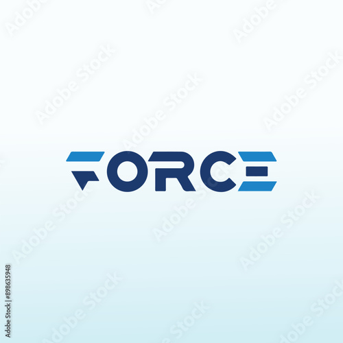 Letter Marks force vector logo design