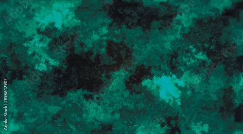 Colored texture of scratched wall with stains. Turquoise abstract texture background of rusty metal sheet with scratches and cracks pattern. Grunge background with space for text or image. Vector illu