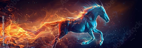 abstract animal that embodies the concept of freedom. horse wallpaper photo