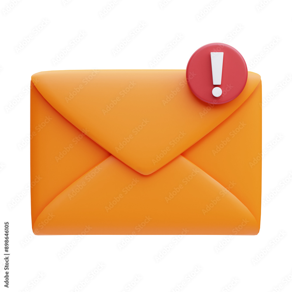 PNG 3D Mail icon isolated on a white background PNG 3D Mail icon isolated on a white background