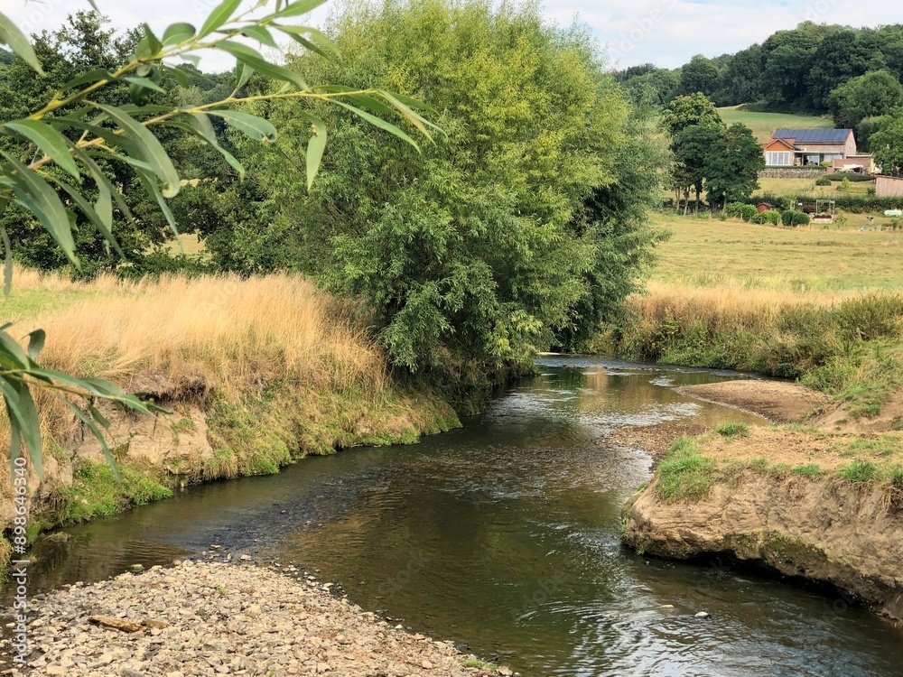 The Geul river that meanders between the hills near the South Limburg village of Epen. The Geul river that meanders between the hills near the South Limburg village of Epen.