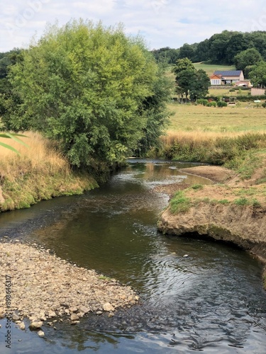 The Geul river that meanders between the hills near the South Limburg village of Epen. photo