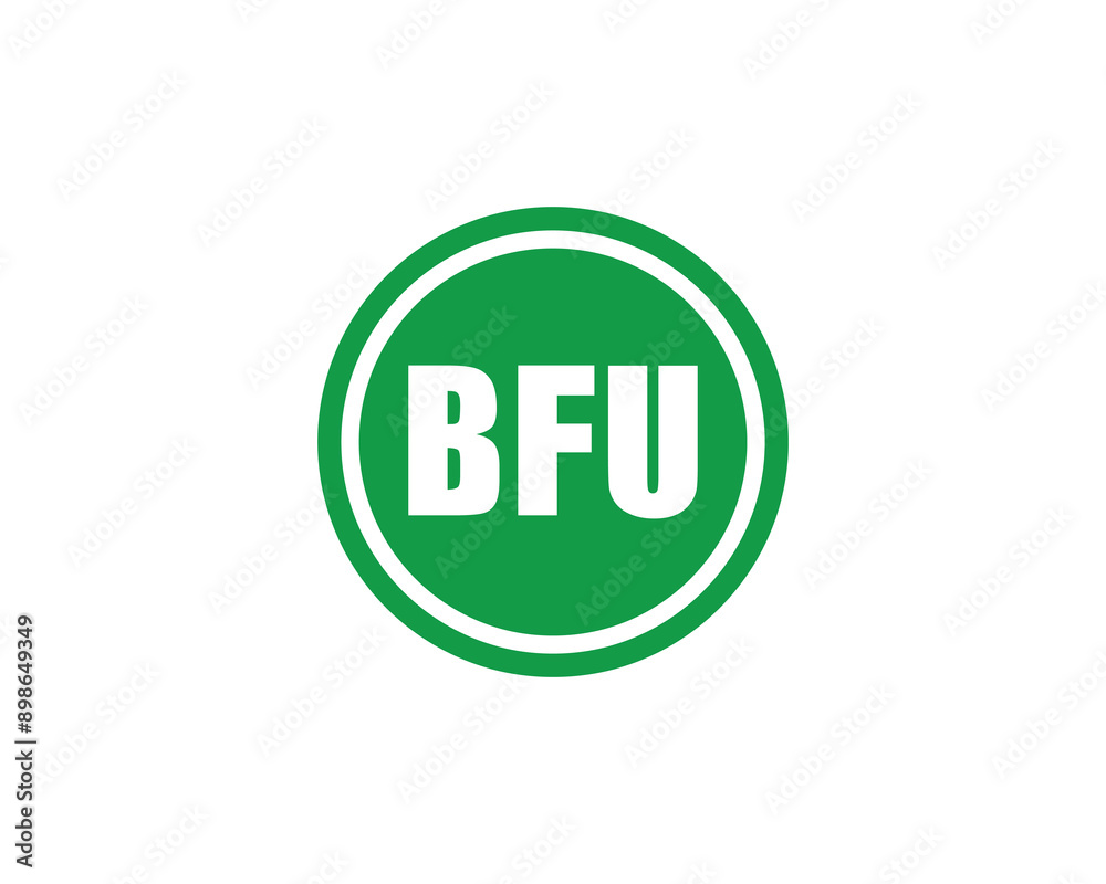 BFU logo design vector template. BFU logo design. BFU logo design vector template. BFU logo design.